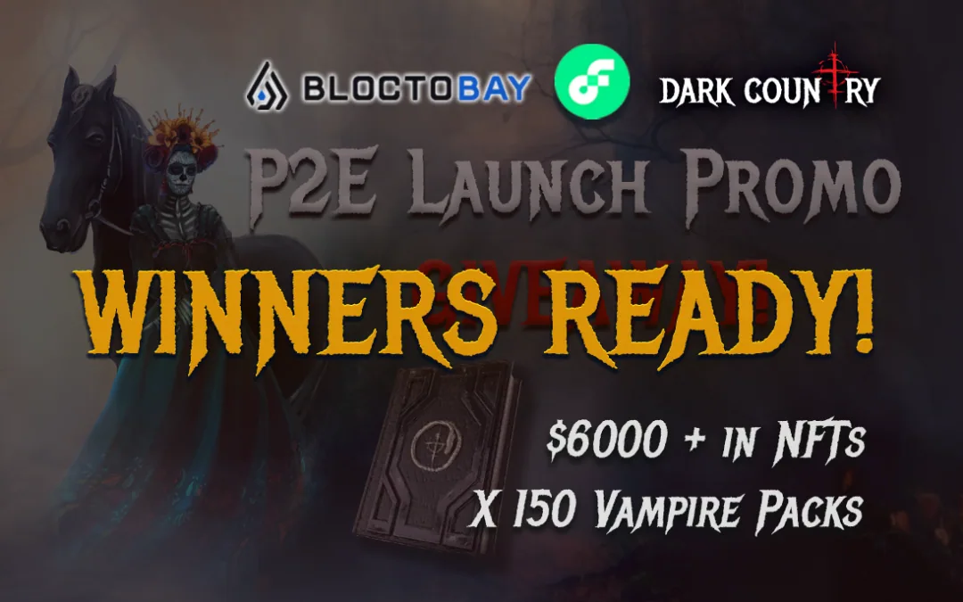 Dark Country & Flow & Blocto Giveaway WINNERS!